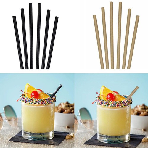 Plain paper drinking straws - paper,
