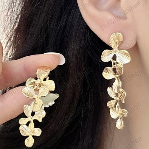Clip long triple flower - clip, 2"long