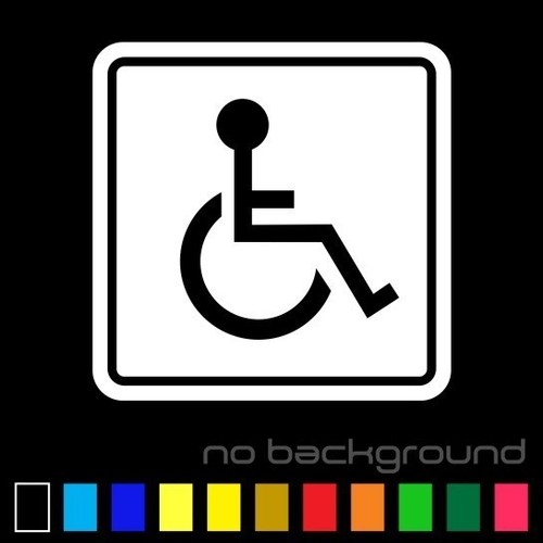 Handicap sticker vinyl - handicap,