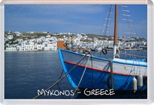 Mykonos - Greece/Greek Islands - Jumbo Fridge Magnet - Gift - Brand New