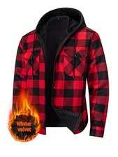 Mens Hooded Lumberjack Plaid