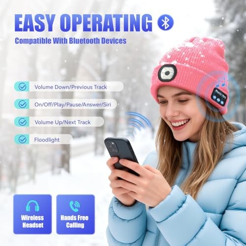 Bluetooth beanie hat light - beanie,