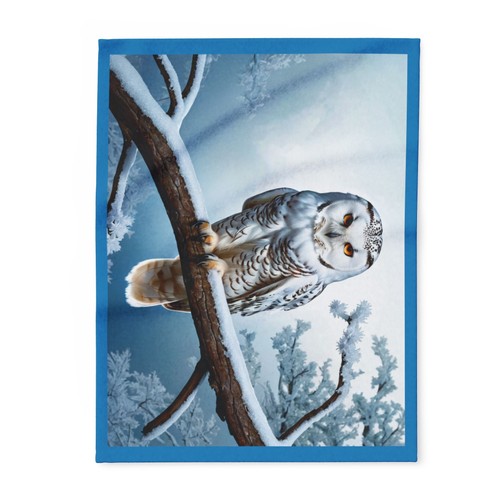 Snowy owl branch arctic - on,