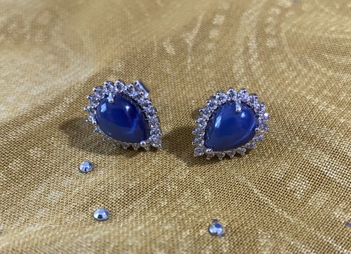 Sterling silver sapphire star - sapphire,