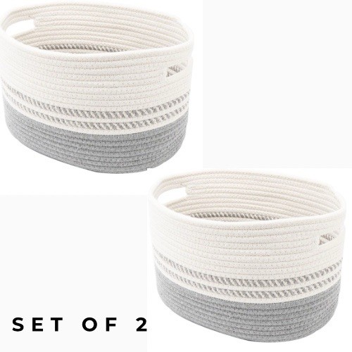Woven cotton rope storage - woven,