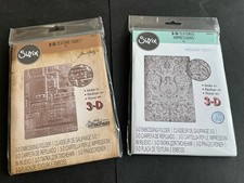 2 Sizzix Embossing Folders