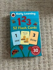 Early Learning ELC 123 52 Flash Cards - Reward Stickers - Counting Toddler Child