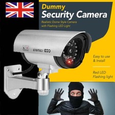 Dummy Camera CCTV Security Surveillance Cam Fake LED Flashing Indoor/Outdoor