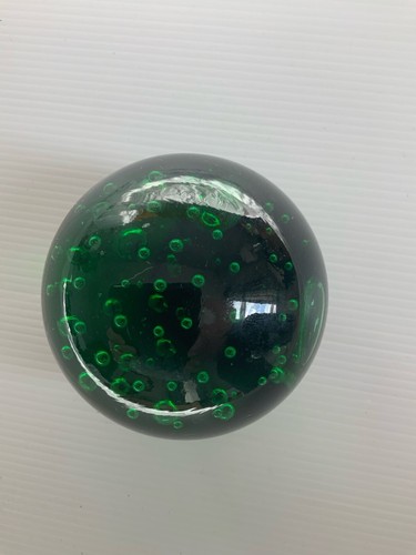 Vintage paperweight green - vintage,