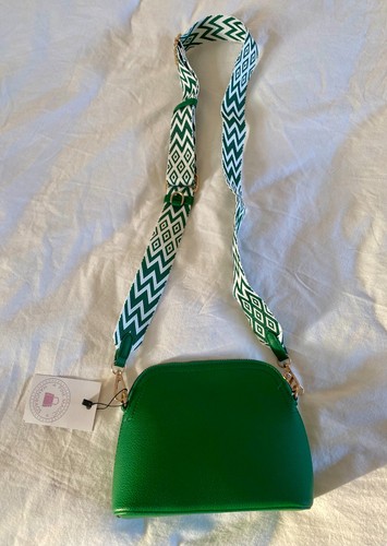 Green handbag with funky