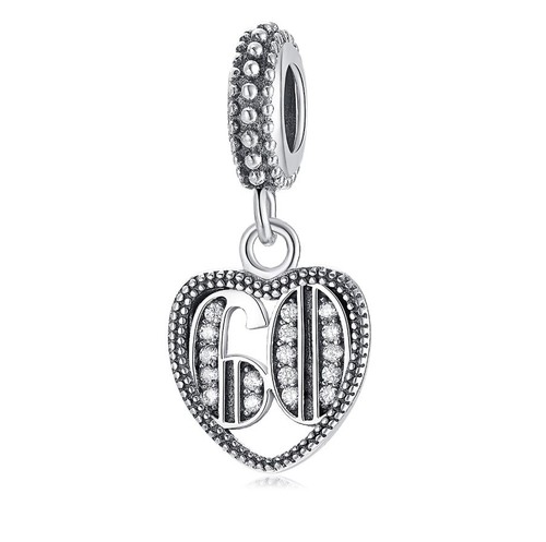 S925 sterling silver 60th - silver,