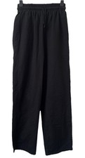PEGASUS TEXTILES Chef Pants Trousers Elasticated Waist Black M