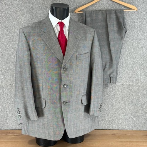 Crombie mens suit 44s - crombie, grey