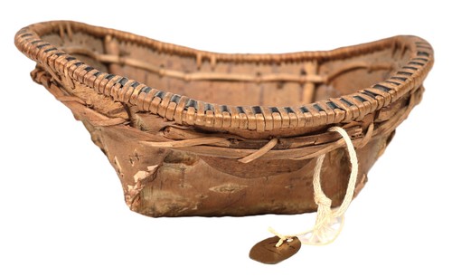 Athabascan oval birch bark - birch,