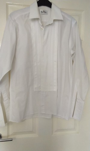 Mens whte long sleeved - sleeved, shirt