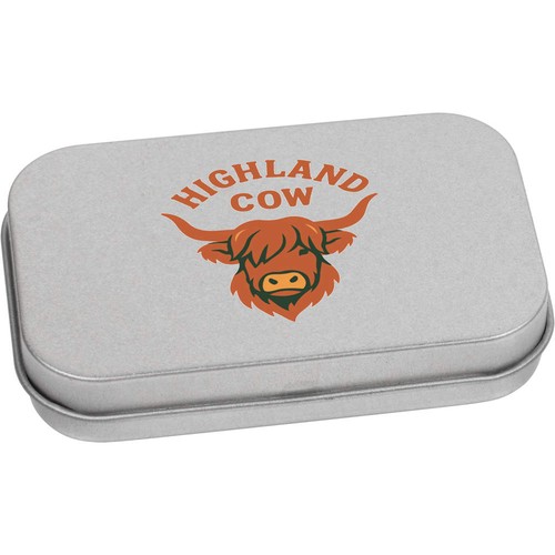 Highland cattle head metal - 'highland,