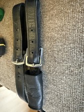 Henry James Mono Stirrup Leathers Black 78cm Long