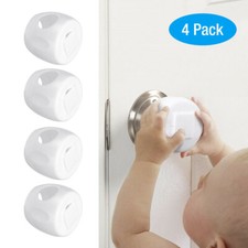 Children Door Knob Safety Cover Proof Safe  Children Lock Guard Kids Toddler