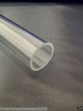 Clear Acrylic Perspex Tube 16mm 18mm 20mm 22mm 24mm & 25mm, 250mm or 500mm Long