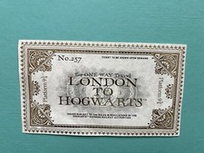 Harry Potter Hogwarts Ticket