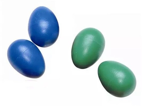 Pairs plastic egg shakers - egg,
