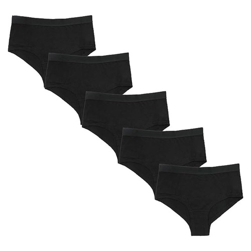 Girls plain black knickers - girls,