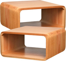 Red Oak Wooden Cube Storage