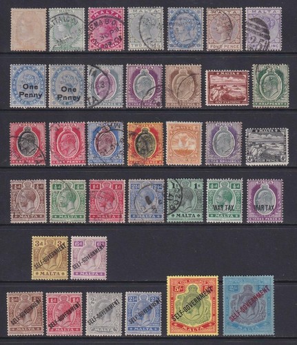 Malta edvii gv stamps - qv,,