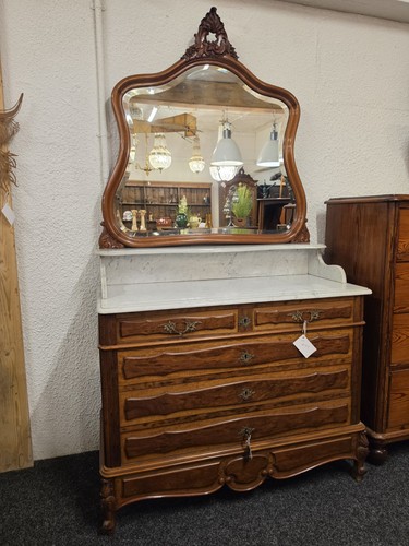 French marble top dressing - french,