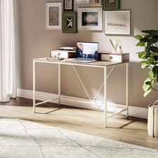 Oak-Effect Desk 120cm with 2
