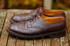 Trickers Ilkley, Burgundy outdoor shoe, Commando Sole, 9.5 F.