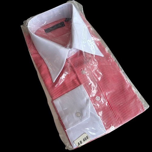 1970s deadstock shirt striped - deadstock,