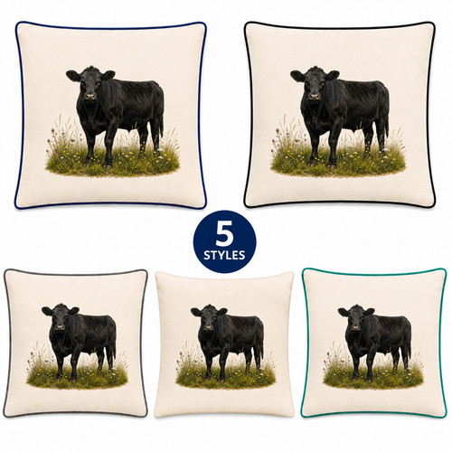 Aberdeen angus cow - angus, cushion