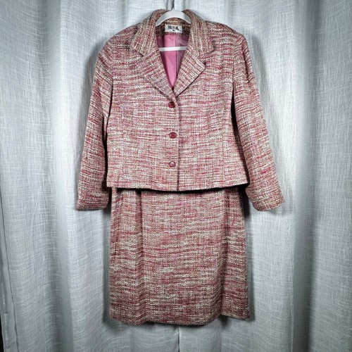 Vintage bill blass tweed suit - tweed,