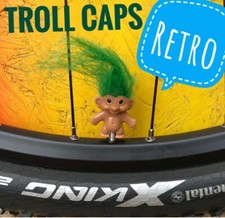 TROLL BICYCLE BIKE VALVE CAPS DUST CAPS COOL MTB IDEAL GIFT PAIR X2 PICK VALVE