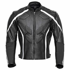 New Racing Motorbike Handmade Leather Jacket Vintage Motorcycle Biker Jacket
