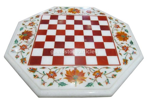 X21 white marble octagon - white,