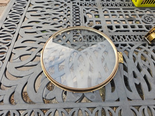 Antique spun brass inch - spun,