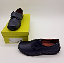 Hotter Sugar Navy Leather Shoes - UK Size 6 - EU Size 39 STD - NEW