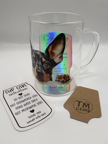 Gems clear glass coffee mug - gems,