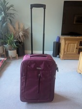 Mod's Womens Purple With Wheels Hard Shell Suitcase 18"