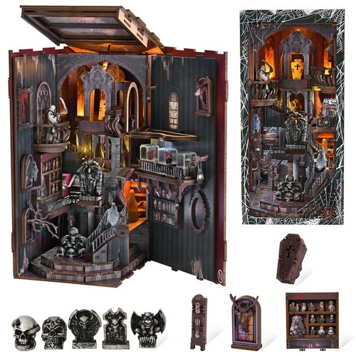 Gothic book nook minicity kit - gothic,