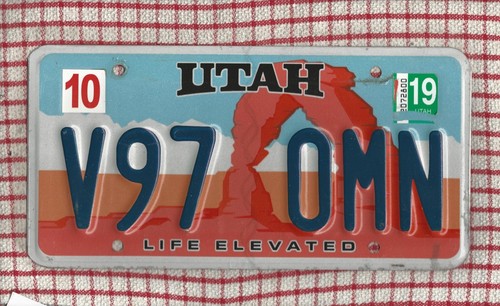 Utah american license number - utah,
