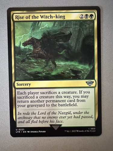 Mtg lotr uncommon rise - -,