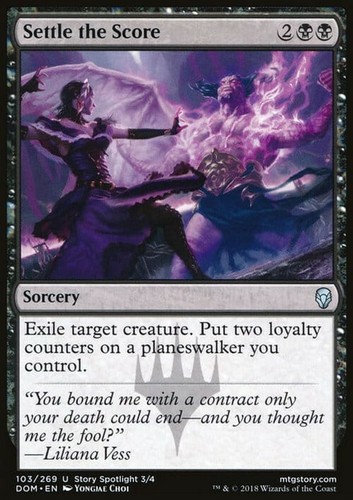 Settle the score dominaria - score,