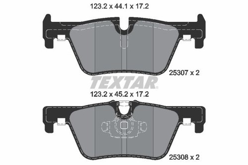 Rear axle 2530701 brake pad - axle,