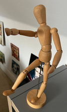 Artist's Wooden Poseable Mannequin / Dummy / Doll  H 20cm IKEA GESTALTA