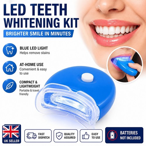 Led teeth whitening light blue - whitening,