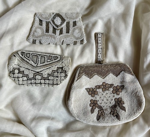 Antique vintage beaded art - 3,