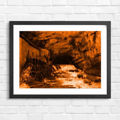 Old mill and waterfall - and,